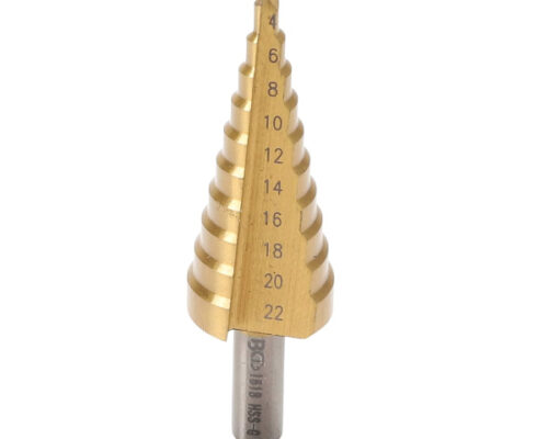 STEPPED HOLE CUTTER TITANIUM 4-22MM