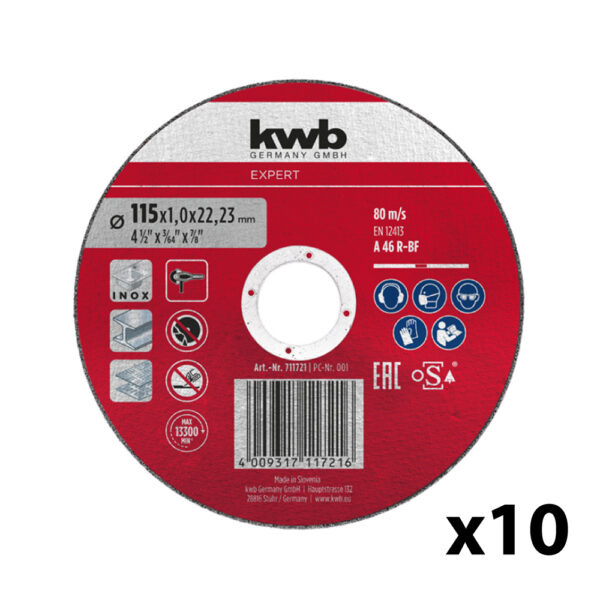 ΔΙΣΚΟΣ ΚΟΠΗΣ ΜΕΤΑΛΛΟΥ 115X1.0X22.23MM 10PCS