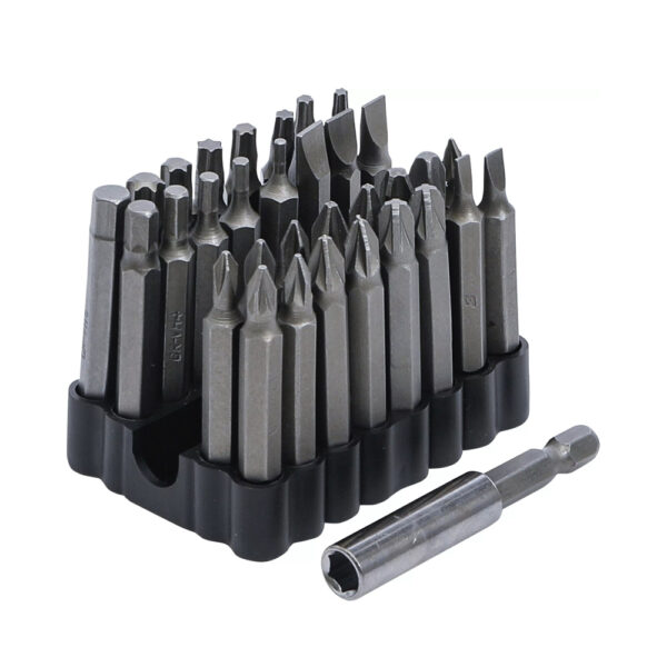 BIT SET SECURITY SCREWS 1/4 33PCS
